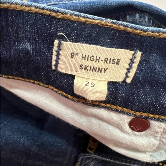 MADEWELL 9” High Rise Skinny Jeans Medium Wash Size 29 - Picture 4 of 13